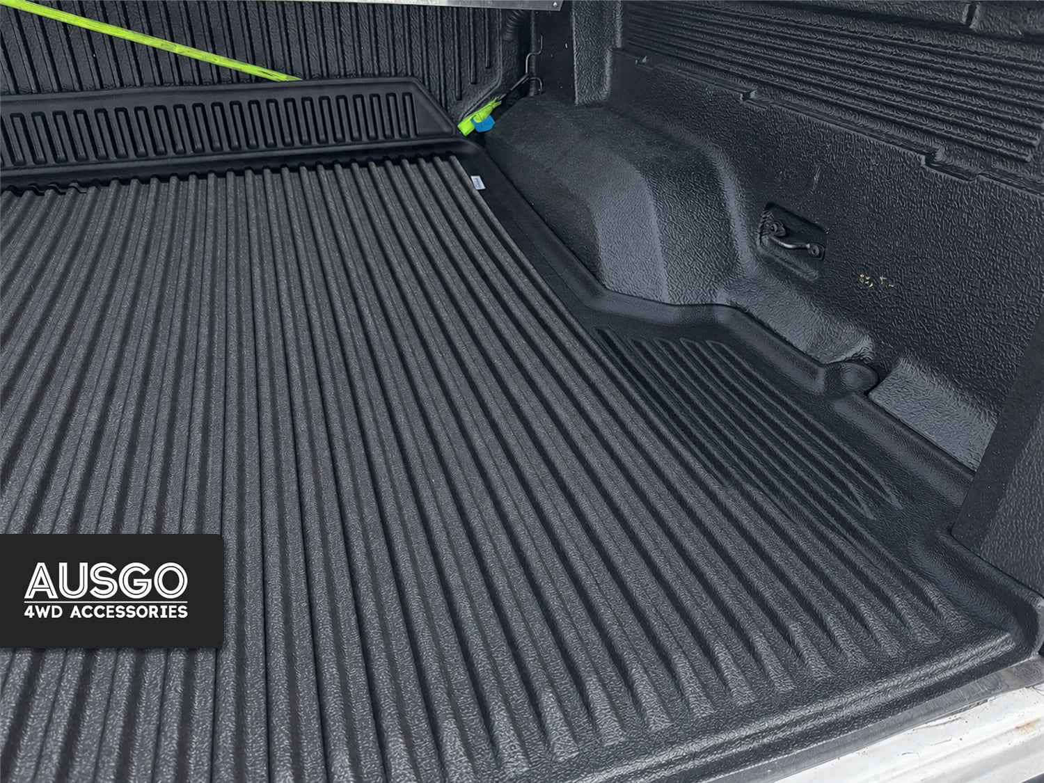 3D TPE Ute Mat for Ford Ranger Dual Cab 2011-2022 Fitted with Factory Plastic Tub Liner