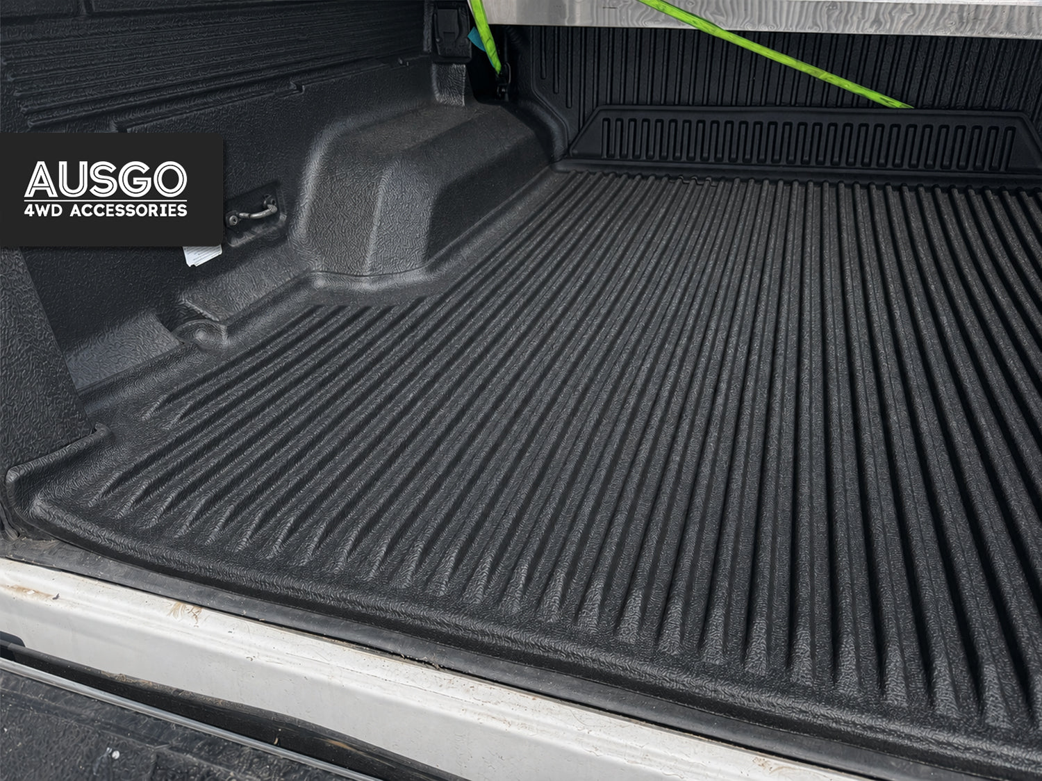 3D TPE Ute Mat for Ford Ranger Dual Cab 2011-2022 Fitted with Factory Plastic Tub Liner