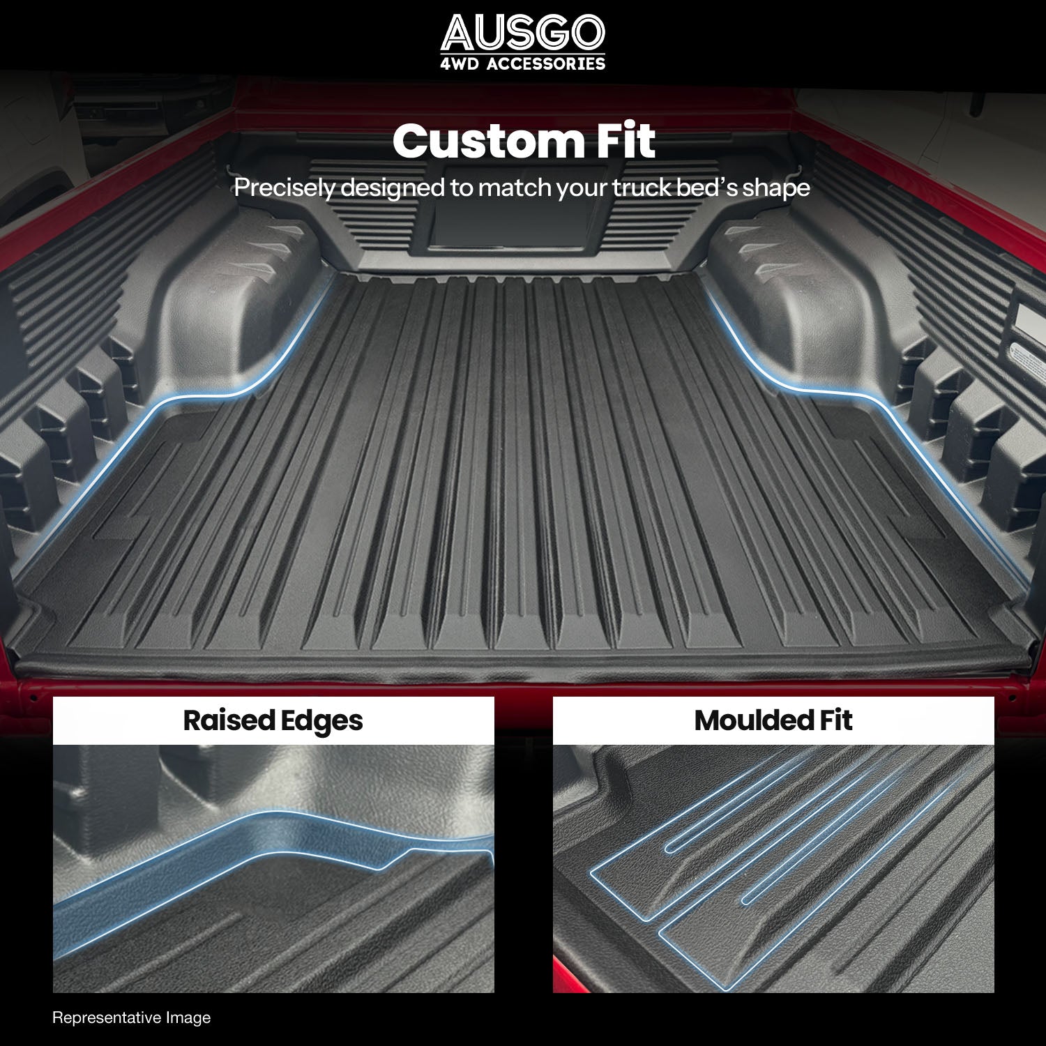 Ute Mat for Toyota Hilux Dual Cab GR Sport / Rogue / Rogue 48V 2015-2025