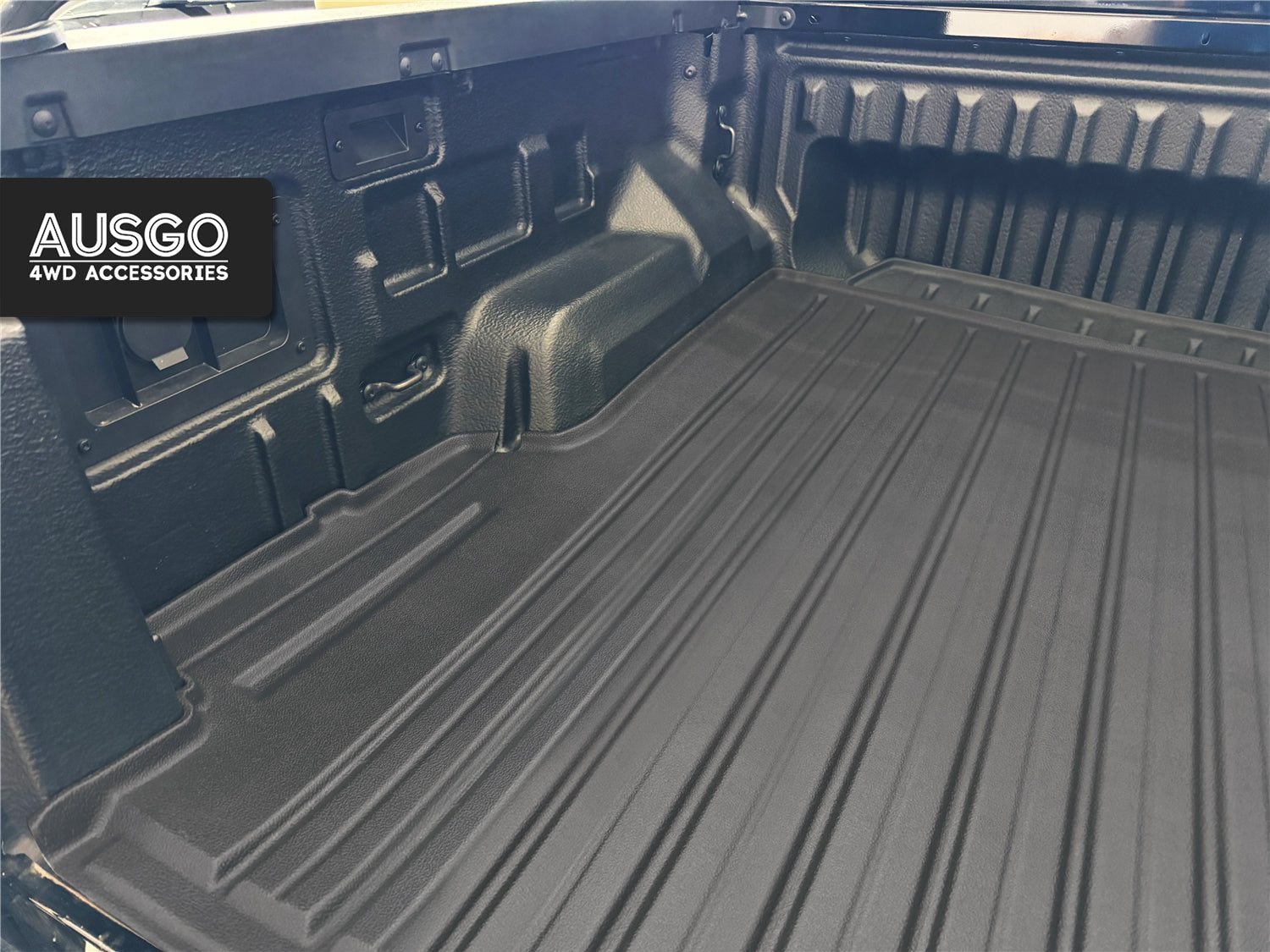 3D TPE Ute Mat for Volkswagen Amarok NF Dual Cab 2023-Onwards Fitted with Factory Plastic Tub Liner