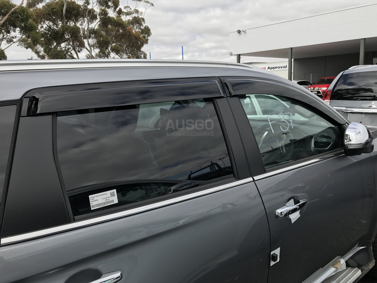 Weather Shields + Bonnet Protector for Mitsubishi Pajero Sport QE Series 2015-2019