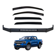 Injection Weather Shields + Bonnet Protector for Ford Ranger Next-Gen Dual Cab 2022-Onwards