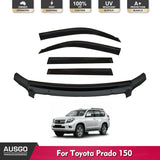 Injection Weather Shields + Bonnet Protector for Toyota Land Cruiser Prado 150 Series 2010-2013