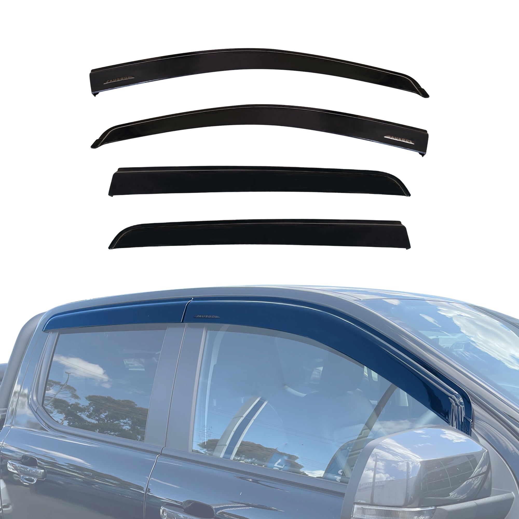 Injection Weather Shields for Ford Ranger Next-Gen Dual Cab 2022-Onwards