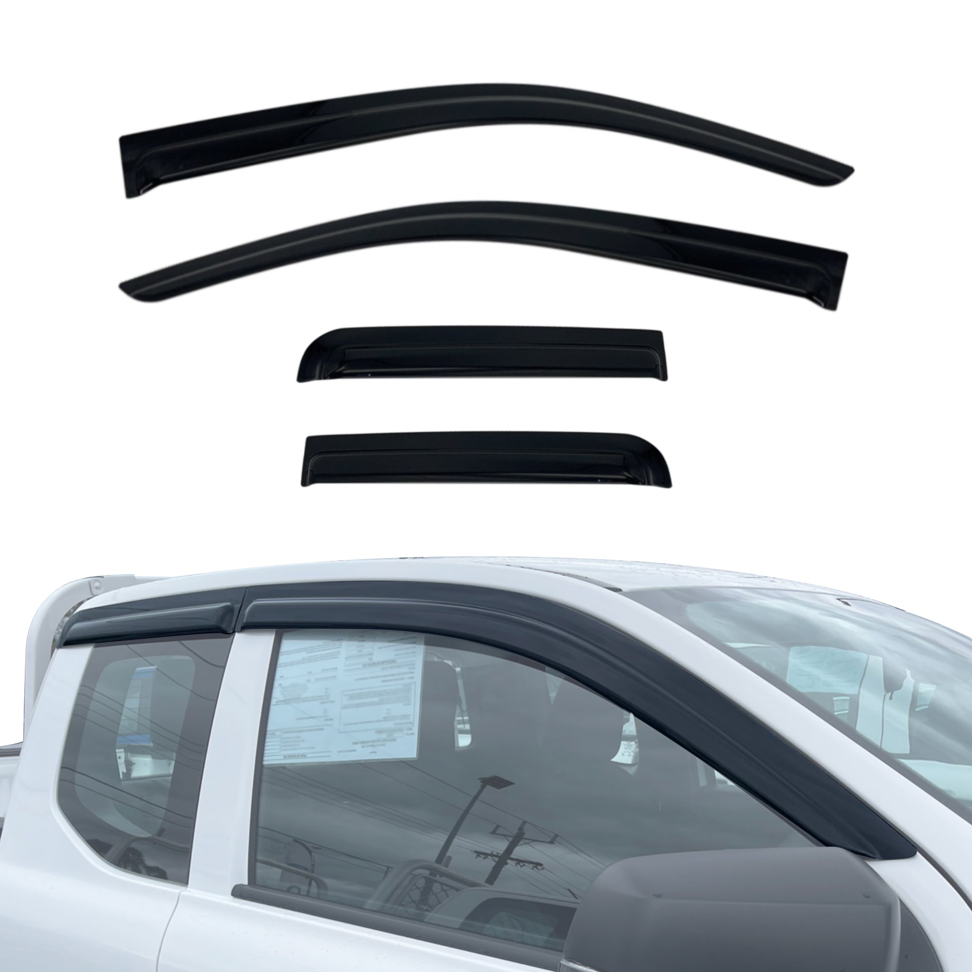Luxury Weather Shields for Ford Ranger Super Duty Extra Cab 2026-Onwards