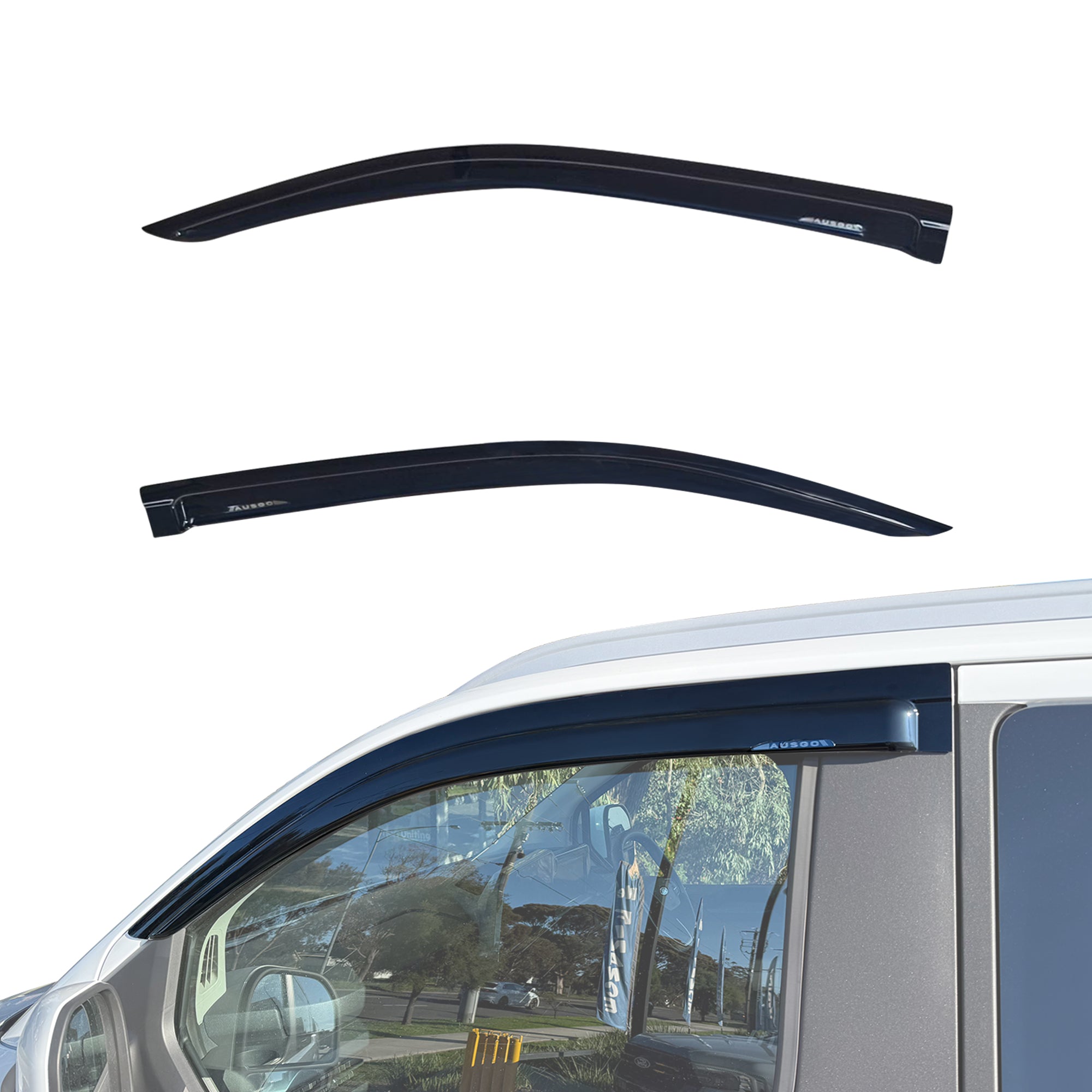 Luxury Weather Shields for Ford Transit VO Series 2014-Onwards
