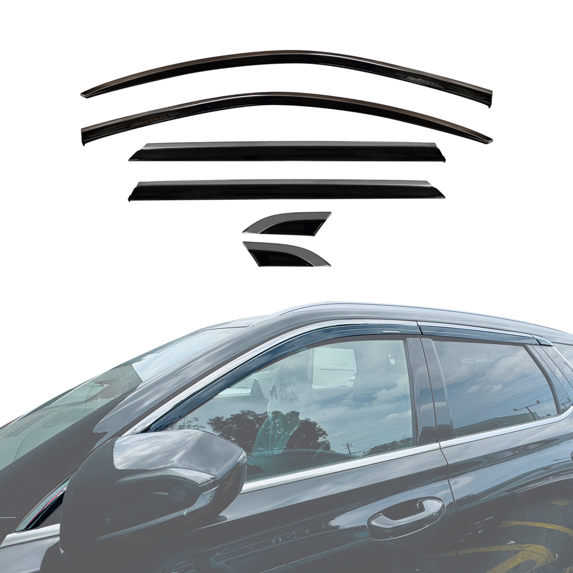 Stainless Trim Weather Shields for Hyundai Palisade 2019-2025