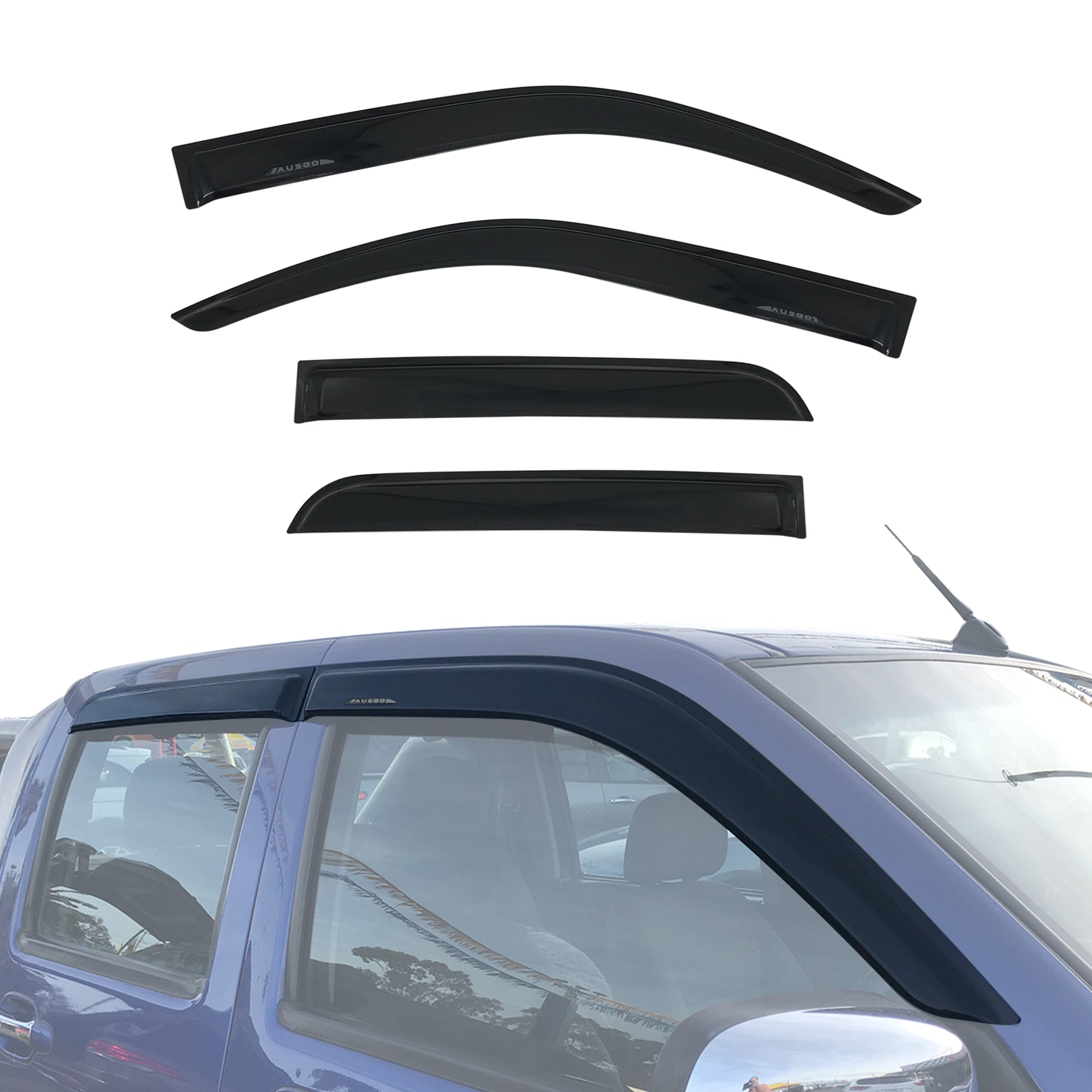 Luxury Weather Shields for ISUZU D-MAX DMAX Dual Cab 2008-2012