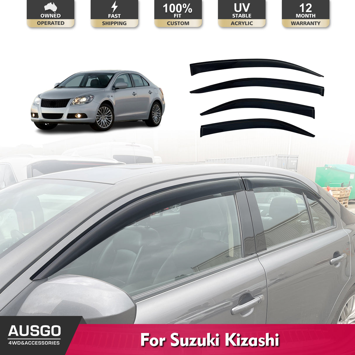 Weather Shields for Suzuki Kizashi 2010-2016