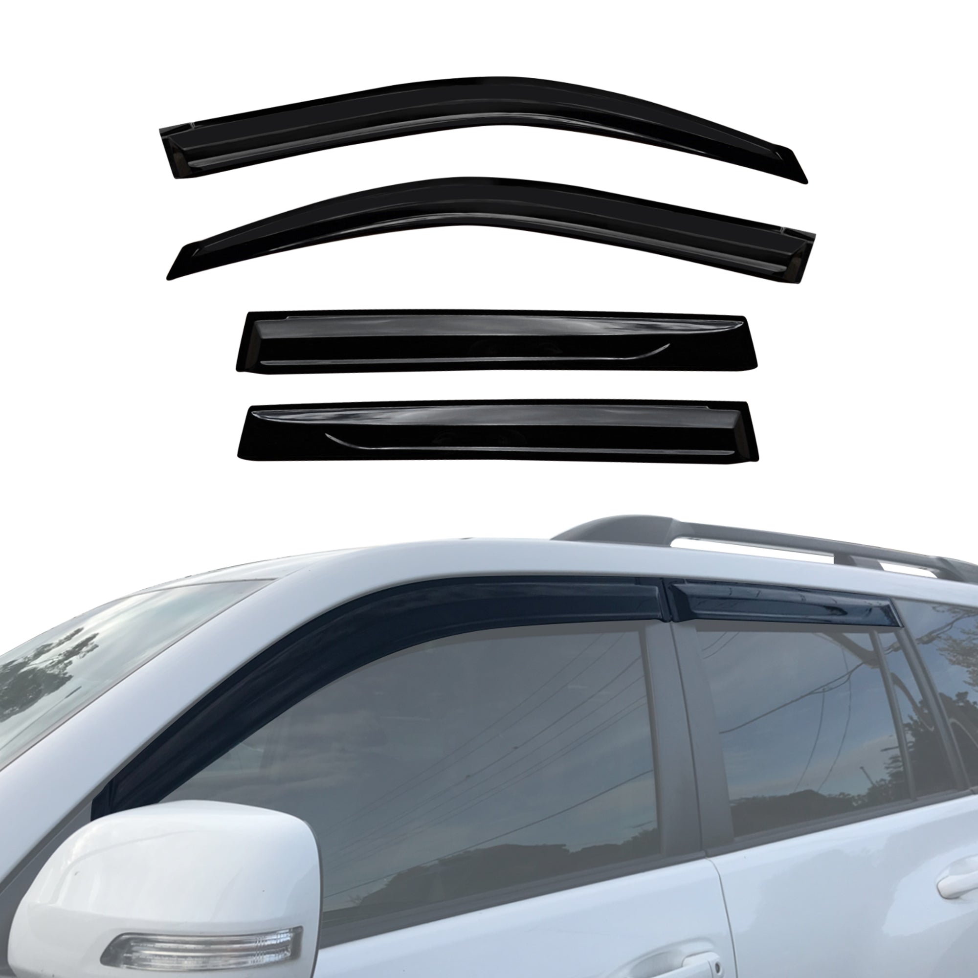 Luxury Weather Shields for Toyota Land Cruiser Prado 150 Series 2009-2024