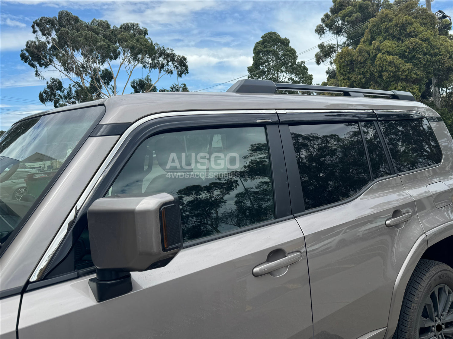 Stainless Trim Weather Shields for Lexus GX550 2024-Onwards