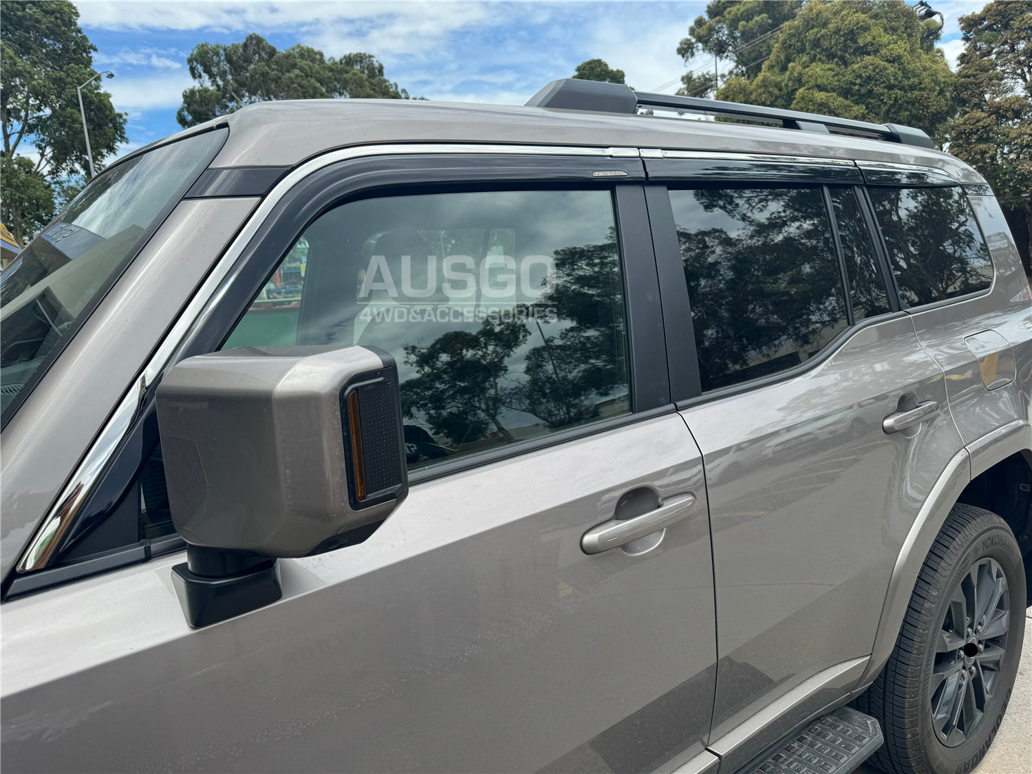 Stainless Trim Weather Shields for Lexus GX550 2024-Onwards